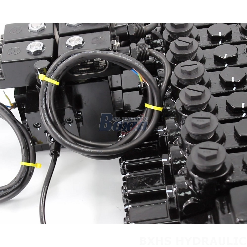 Precision Engineered DCV150-10-NPT 10 Spool Hydraulic Valve detail image